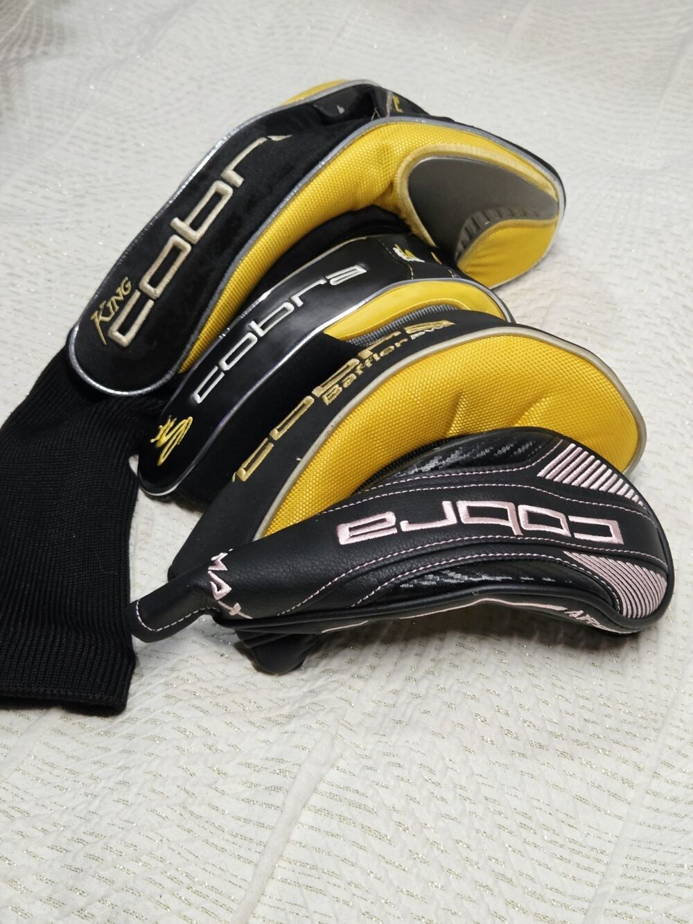 Cobra Set 9 Yellow/Black Hybrid Headcover Used Golf